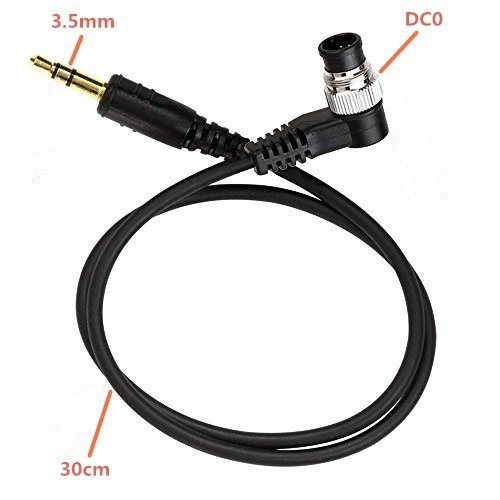 Cavo Adattatore Remoto 3.5mm DC2 Per Nikon – Compatibile Con Z7, Z6, D750, D7200, D5600, D3300 E Pixel TW283, Lunghezza 30 Cm