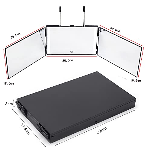 Espejo colgante 360 con luces LED y soporte mural miniatura 2