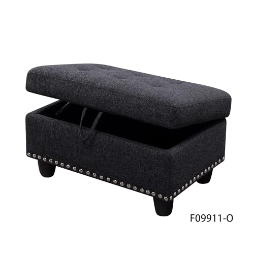 Ubgo NO Modern Linen Sofas & Couches For Living Room Furniture Set,L-Shaped Modular Couch Upholstered 6 Seaters Sectional Sofa Couch W/2 Cup Holders & Storage Ottoman thumb #9