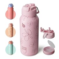 BOTTLE BOTTLE Insulated Water Bottle 950ml Stainless Steel with Straw and Pill Box