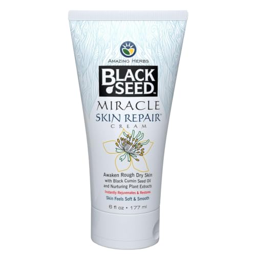 Amazing Herbs Black Seed Miracle Skin Repair Cream Non-Allergenic - 6 Fl Oz
