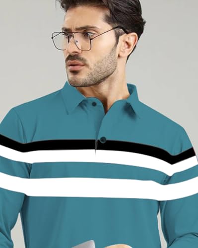 Image of AUSK Men Polo T-Shirt || Full Sleeves Polo T Shirts for Men || Mens T-Shirts