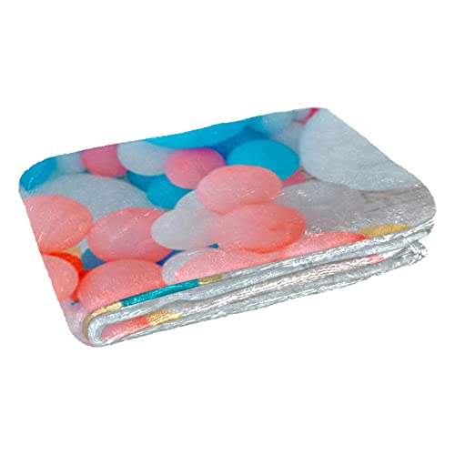Couverture chaude lit canapé camping et plaid imprimé ballons doux - 3