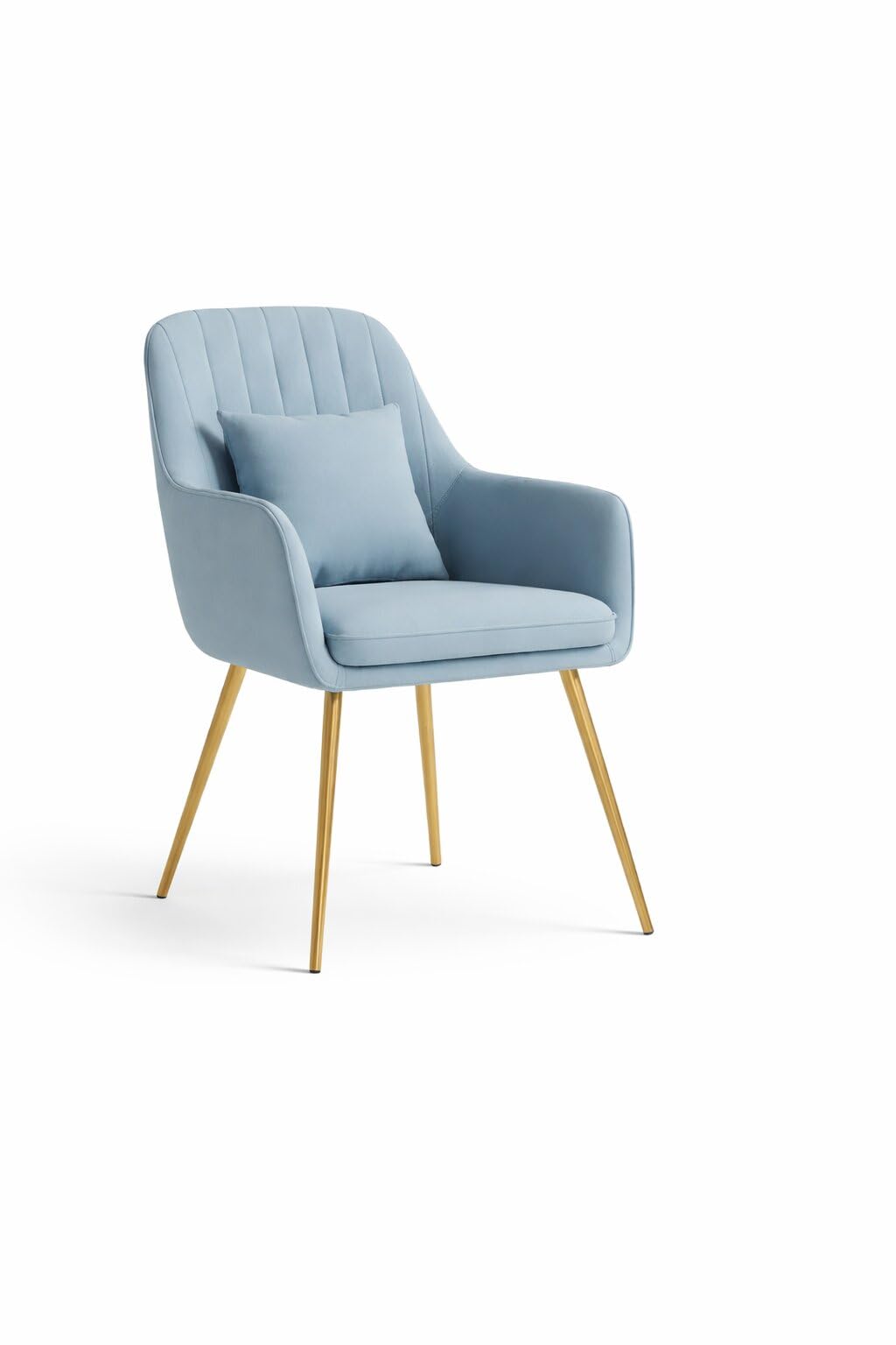 Single Chair & Pillow with Pillow (Brown, Dark Grey, Grey, Light Brown, Navy Blue, Off White, Pink, Purple, Red, Turquoise, Yellow, Parrot Green, Sky Blue, Green, Brown) (Sky Blue)-image-9