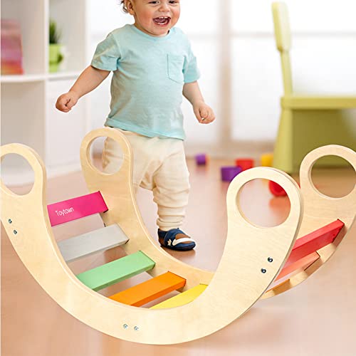 Houten Huis voor kinderen Klimmen Driehoek Balance Board Kinderen Verjaardagstrein Klimrek Frame Outdoor Climbing Bow… - Afbeelding 6