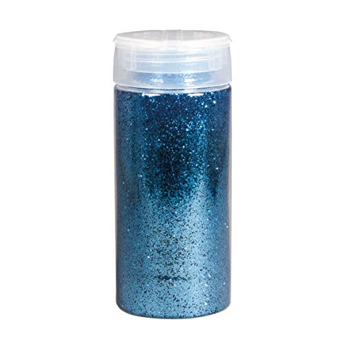 Rayher 3925809 Glitter with Shaker Lid, 110g, Medium Blue