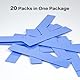 Aairhut 20 Stücke 120 x 20 x 1 mm Wärmeleitpad Thermal Pads, 6 W/m.K Leitfähiges Silikon Pad für M.2 SSD GPU Kühlkörper LED PS4 PS5 für Mehr bei Blau