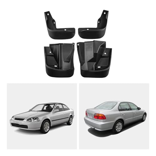 Guardabarros para Civic Sedán 1996-2000: kit completo de salpicaderas traseras y delanteras 5