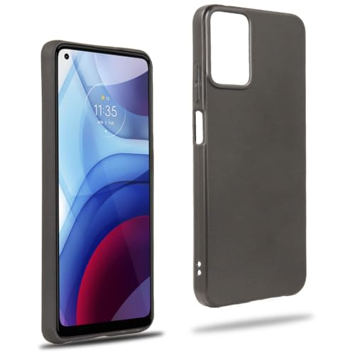 REY Coque pour Motorola Moto G Power 5G 2024, TPU Noir en Silicone, Ultra Fine 0.33mm