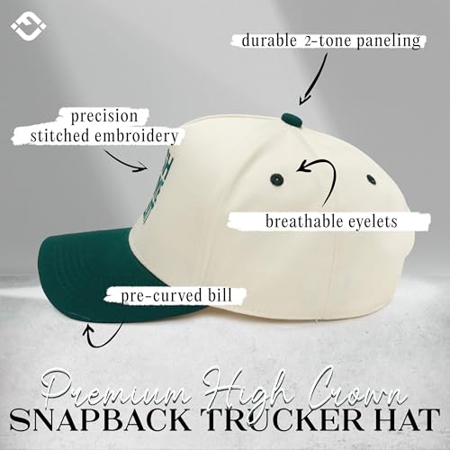 Funky Junque Vintage Canvas Snapback Hat - Adjustable 2 Tone Cap for Men Women - Put It On My, Cowboy, Girl Dad, Funny