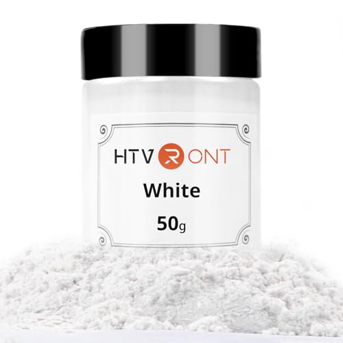 HTVRONT Mica Powder - 1.76 oz(50g) Natural Matte White, for