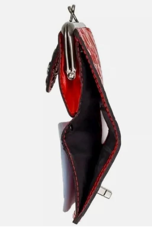 Patricia Nash Casella Leather Bifold Wallet (Cognac Rosetool)