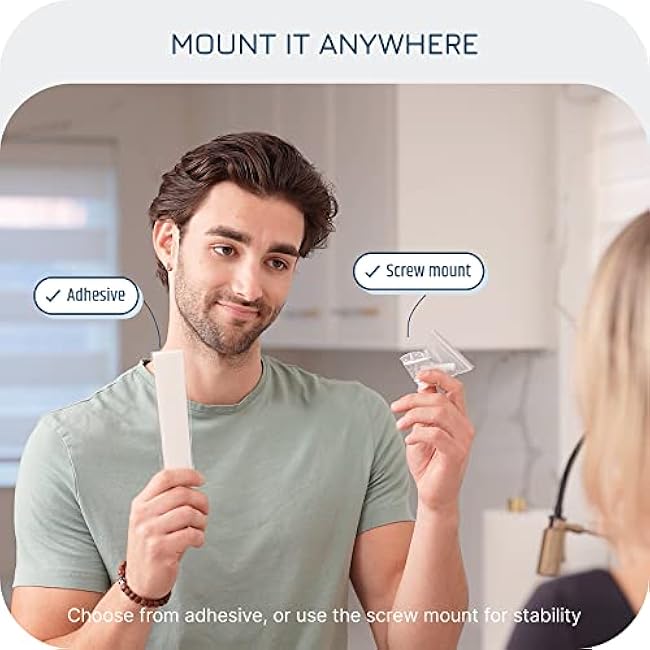 Wall-Mount Grocery Bag Dispenser | Space-Saving Design | Easy Install | Smudge-Proof, Fingerprint-Resistant | White | Holds Most Bags for Maximum Storage