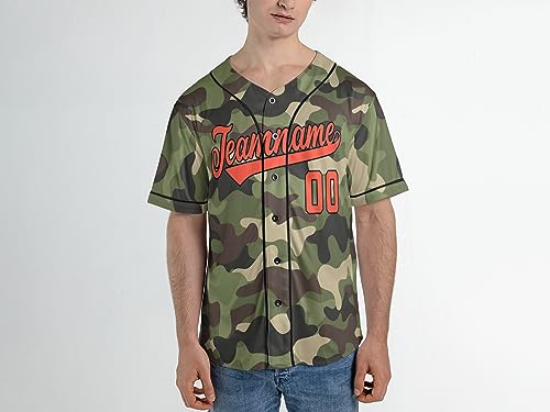 Custom Baseball Jersey Tropical Button Down Short Sleeve Shirt- Personalized Team Sports Uniforms for Men Women Set 02 miniatura 2