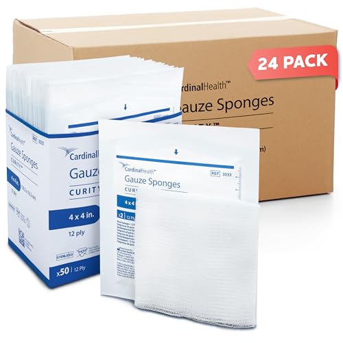 Curity Gasas Esponjas 4” x 4”, 12 capas, Estéril, 3033 (24 cajas de 25) miniatura 1