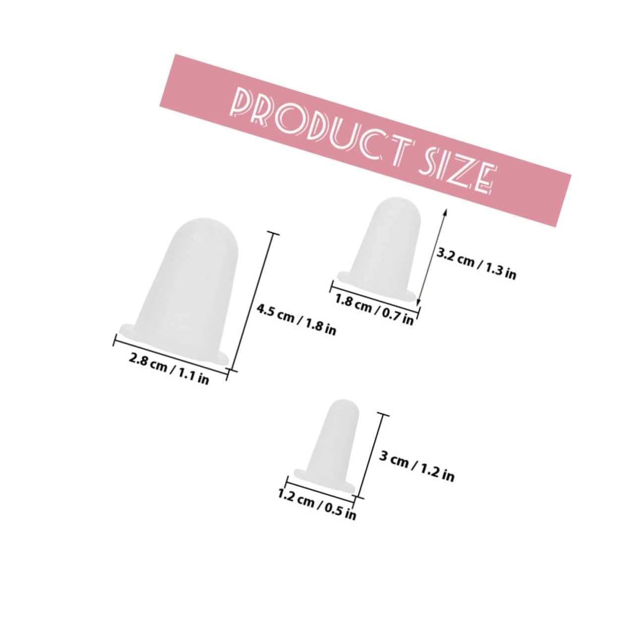 VICASKY Couvercles en Silicone pour Douilles à Pâtisserie, Lot de 6 Pièces Blanches, Protection Forte Adhérence, Accessoires Pratiques pour Décoration de Gâteaux