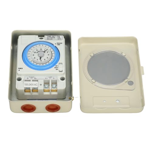 Minuterie mécanique SPST batterie extérieur étanche programmateur 24h