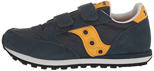 Saucony Unisex-Child Baby Jazz Hook & Loop , Navy/Yellow, 8 M #TOP7