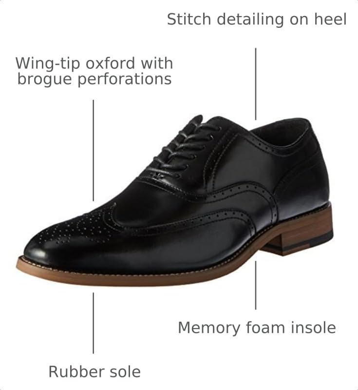 Image of STACY ADAMS Men's Dunbar-Wingtip Oxford