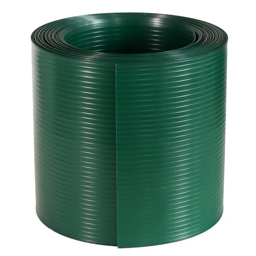 iFence Hart PVC Sichtschutzstreifen für Doppelstabmatten, 19cm x 252,5cm (5pcs, Grün)