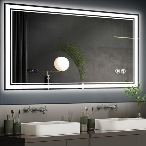 Miroir LED pour salle de bain rétroéclairé de haute qualité