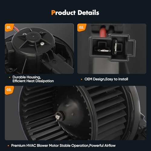 Image of OCPTY Blower Motor Fit for Ford 2008-2012 Escape /Ford F-250 F-350 F-450 F-550 Super Duty /08-2011 Mercury Mariner AC Blower Motor Replacement 700223,7C3Z19805B,7C3Z 19805 B,FO3126133,75854,PM9373 HVAC