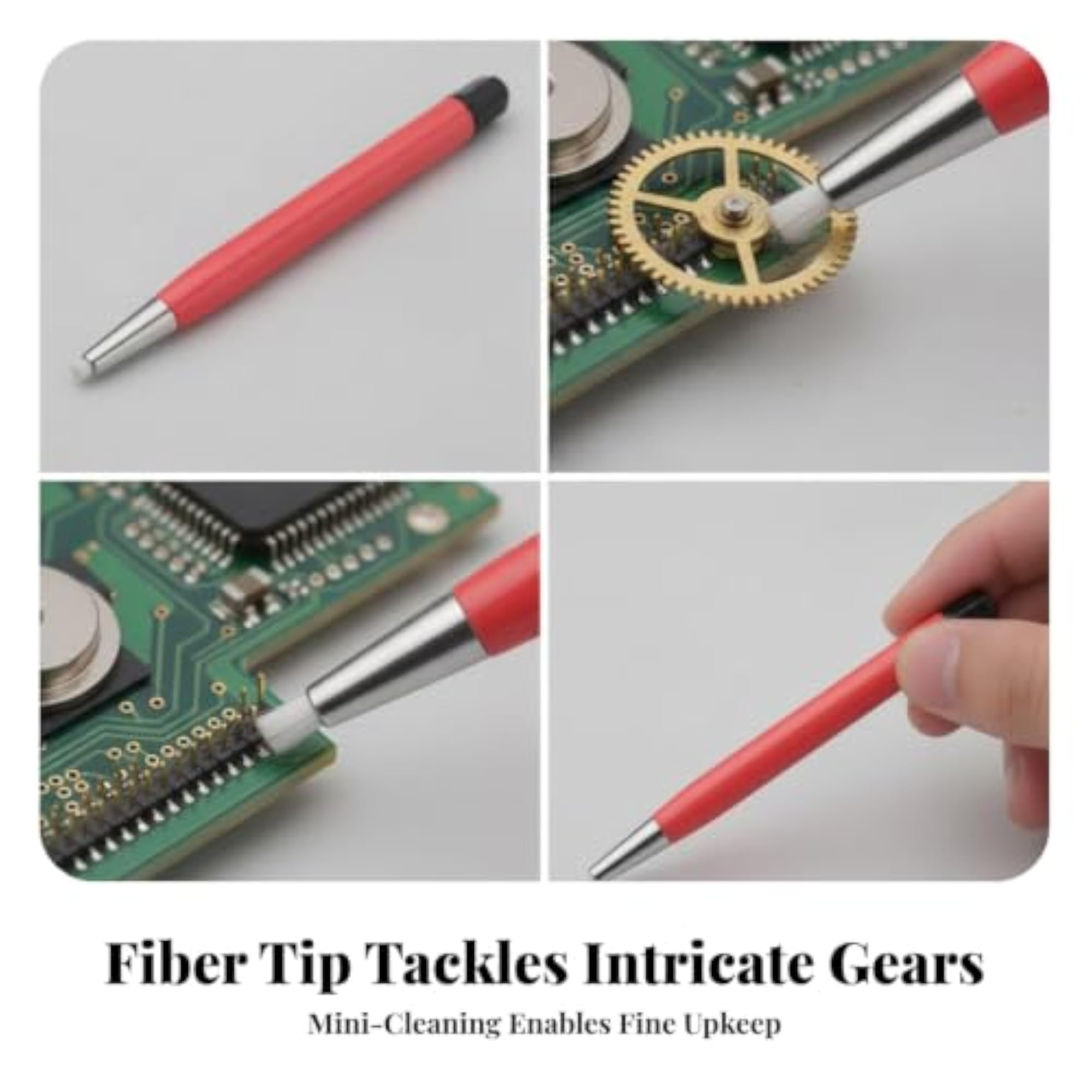 Multi-Functional Fiber Brush Pen for Watch Cleaning