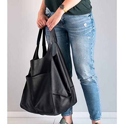 QKFON Vrouwen grote handtas PU lederen tas werk Tote schoudertas portemonnee zachte crossbody oversized tas cadeau voor… - Image 5