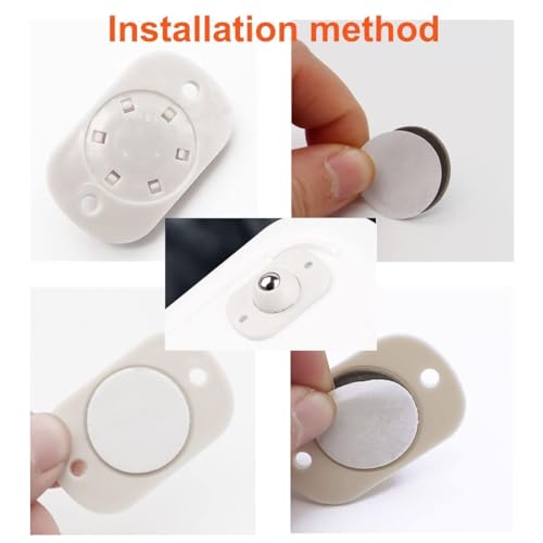 Image of 4 PCs Ball Transfer Units Self-Adhesive Roller Bearing, Universal Rotation Ball Casters, Caster Wheel for Bottom Storage Rack, Trash Can, Bed Storage Box (Multi Color)