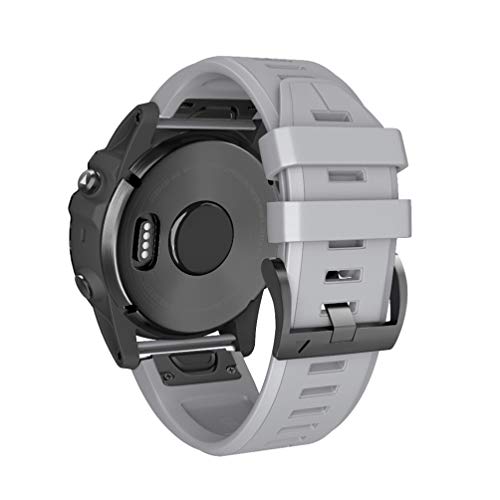 Sportarmband mit Schnellentriegelung, Ersatz f&uuml;r Garmin Fenix 3/Fenix 3 HR/Fenix 5X/Fenix 5X Plus Smart Watch (grau)