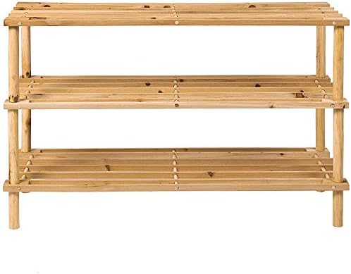 Keraiz 2 Tier / 3 Tier / 4 Tier Wooden shoe rack | Wooden Shelf Unit | Wardrobe Shoe Organiser/Storage Made of Natural Cedar Wood Shoe Stand | Durable And Sturdy | Stylish Design | Numerous Uses