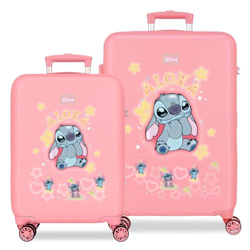 Valise rigide Stitch Rose pour protéger vos vêtements en voyage