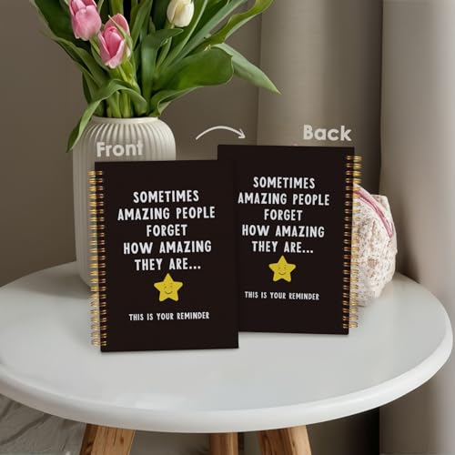 Carnet de bureau inspirant et journal de motivation à spirales pour le travail