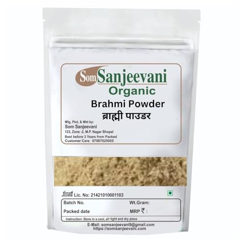 Som Sanjeevani Organic Brahmi Powder 100g Pack Of 1|With 100g Multani Mitti Powder