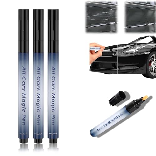 All Cars Magic Pen,Car Scratch Remover,Black Car Paint Scratch Repair 3PCS