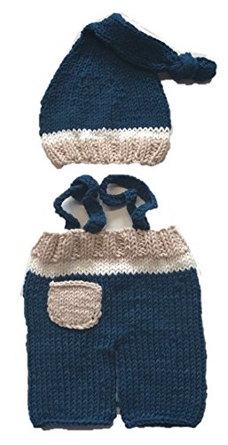 Dtailz Neugeborene Fotografie Requisiten Baby Fotoshooting Outfits Mädchen Junge Lustiges Kostüm Gestrickt Chrochet, Sleeping Cutie (2), Baby