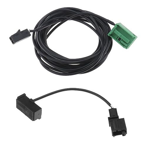 OTOTEC Câble de connexion auxiliaire et faisceau de microphone 3BD035711 compatible avec VW RNS315 RNS510 12 broches pour autoradio Bluetooth 12 V