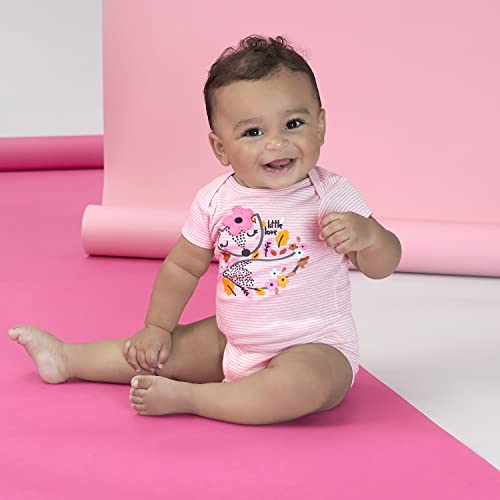 Image of Gerber Unisex Baby 5-Pack Short Sleeve Variety Onesies Bodysuits