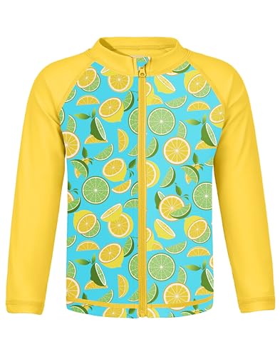 Image of Toddler Boys Swim Shirts Rash Guard Long Sleeve UPF 50+ Sun Protection