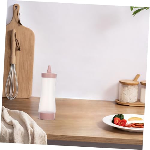 Bouteilles Squeeze Sauce Rose Distributeur Condiments Étanche Réutilisable - 7