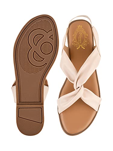 Image of Shoetopia Cross Strap Flat Sandals For Women & Girls