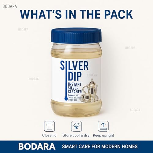 Image of Silver Dip - Fast-Acting Silver Cleaner for Home & Kitchen Use | Instantly Restores Shine Without Fading or Damage