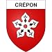 Crépon - Adesivo da parete 14 città, 17 cm