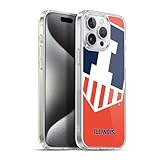 Head Case Designs Officially Licensed University of Illinois U of I Oversized Icon Gel Case [Military Grade Protection] Compatible with Apple iPhone 15 Pro Max and Compatible with MagSafe