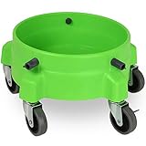 Liquid X Original Bucket Dolly - Lime Green with 3' Gray Casters - Larger Wheels for Smoother...