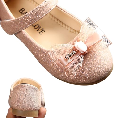 Girls Mary Jane Ballet Dress Flat with Bow Party Wedding Shoes for 2-5 Years Toddlers Kids4