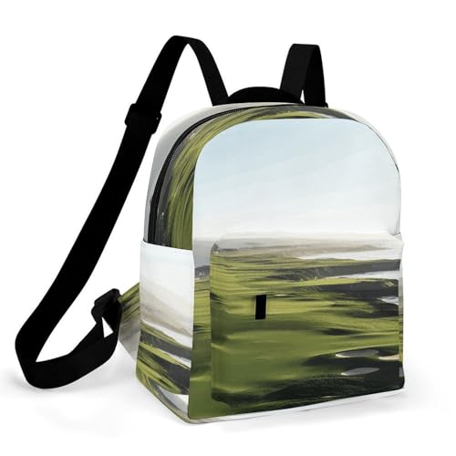 Mochila de campo de golf Seaside Oxford para mujer y portátil con base sólida