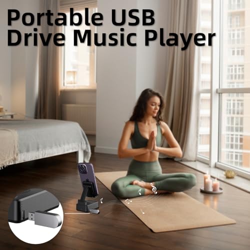 Lartedaux 4 In 1 Bluetooth 5.3 Wireless Speaker With Adjustable Phone Stand Wireless Charging Station, Digital Alarm Clock & Portable Speaker Support Usb Drive thumb #6