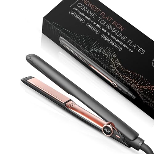 Plancha de Pelo Profesional con Temperatura Ajustable y Recubrimiento Cerámico miniatura 1