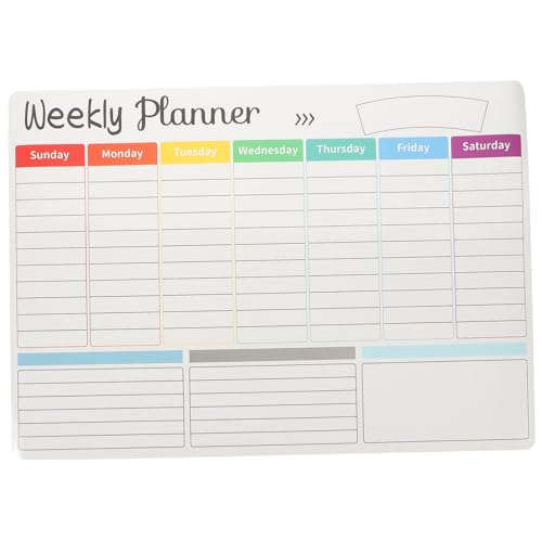 Operitacx Calendario Magnético para Nevera Pizarra Blanca A3 Tablero de Notas Magnético de Borrado en Seco para Cocina Recordatorios de Calendario Magnético de Borrado en Seco para La Agenda Diaria